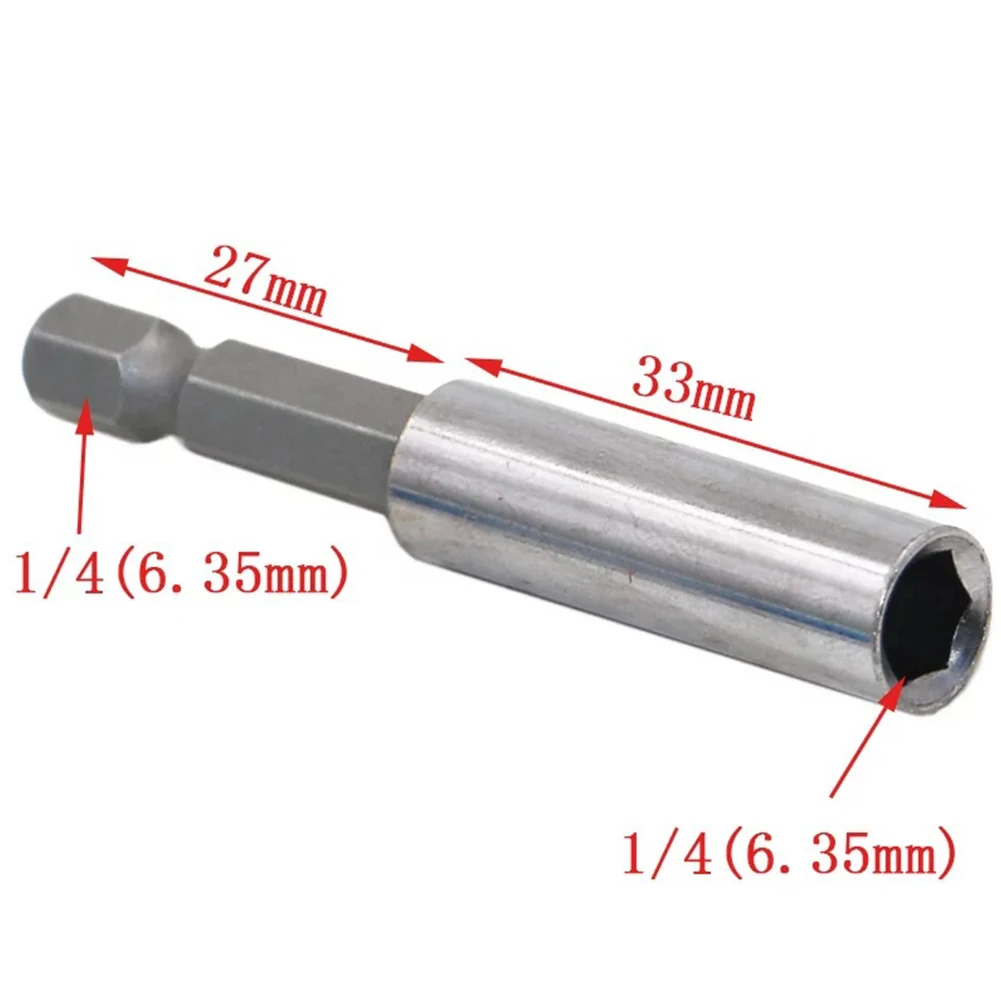 

1/4inch Hex Magnetic Accessory Holder Rod Screwdriver Power Bar Quick Release Extension Bit Hand Tool 60/100/150mm