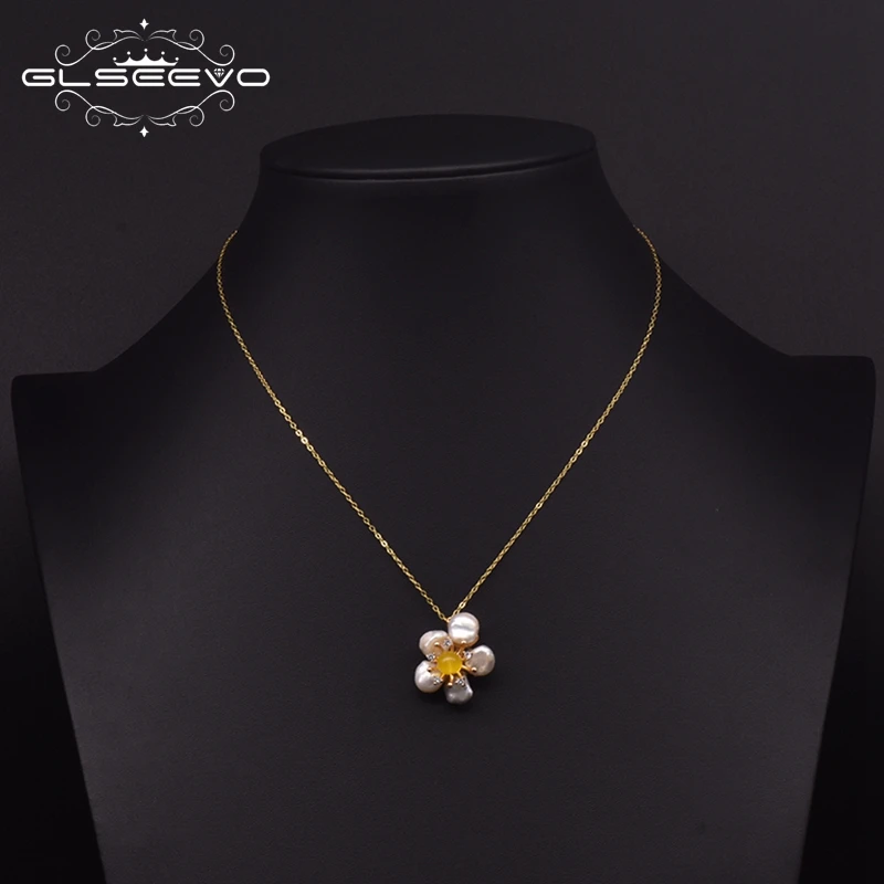 GLSEEVO натуральное пресноводное жемчужное ожерелье в стиле барокко для женщин