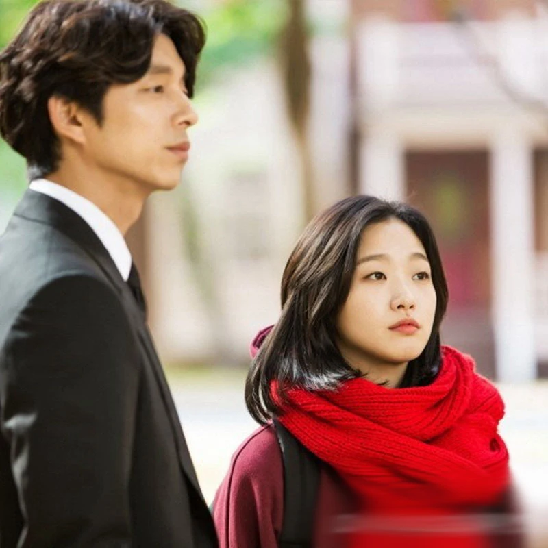 Корейский Гоблин: одинокий и большой бог ТВ-шоу гоблин Yoo In-Na красный шарф большие