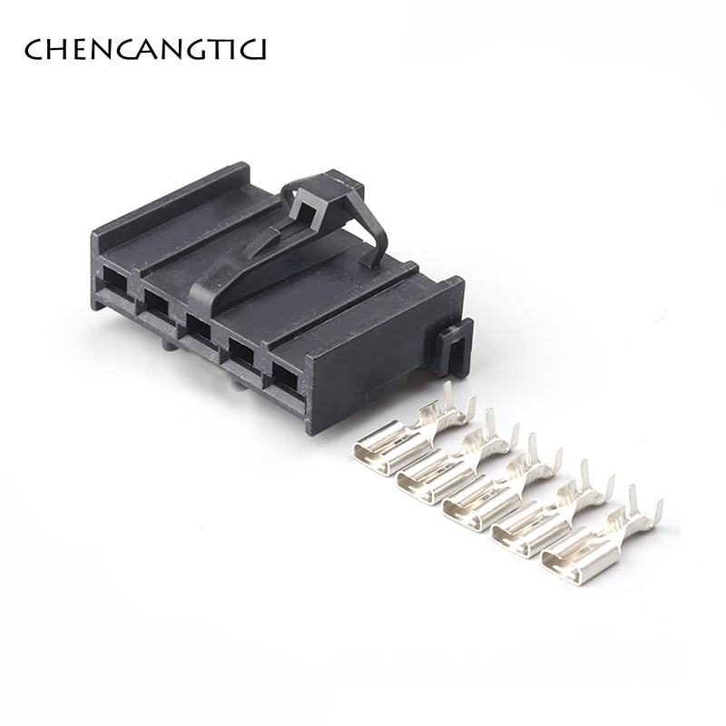 2 Sets 5 Pin Auto Wire Harness Connector 4.8MM Female Plug Fiat Palio Air Conditioning Control Panel Socket | Обустройство дома