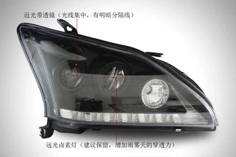 АКД Автомобиль Стайлинг фара для Lexus RX350 фары 2004-2009 RX330 светодиодный фонарь RX300 светодиодный DRL Hid Bi Xenon авто аксессуары