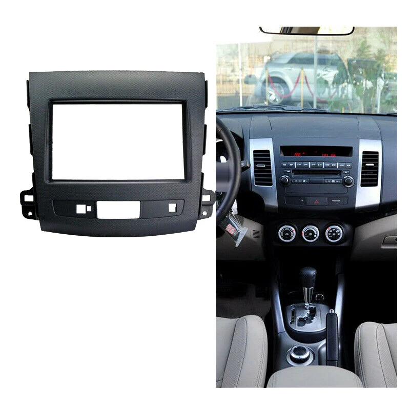 2 Din автомобильный стерео радио фасции панель Фрам набор для Mitsubishi Outlander 2008-2012 |