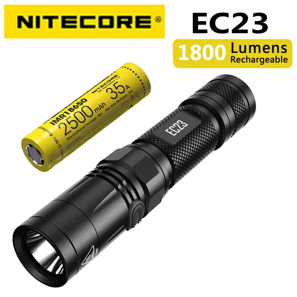 100% Оригинальный NITECORE EC23 1800 люмен CREE XHP35 HD E2 светодиодный высокопроизводительный