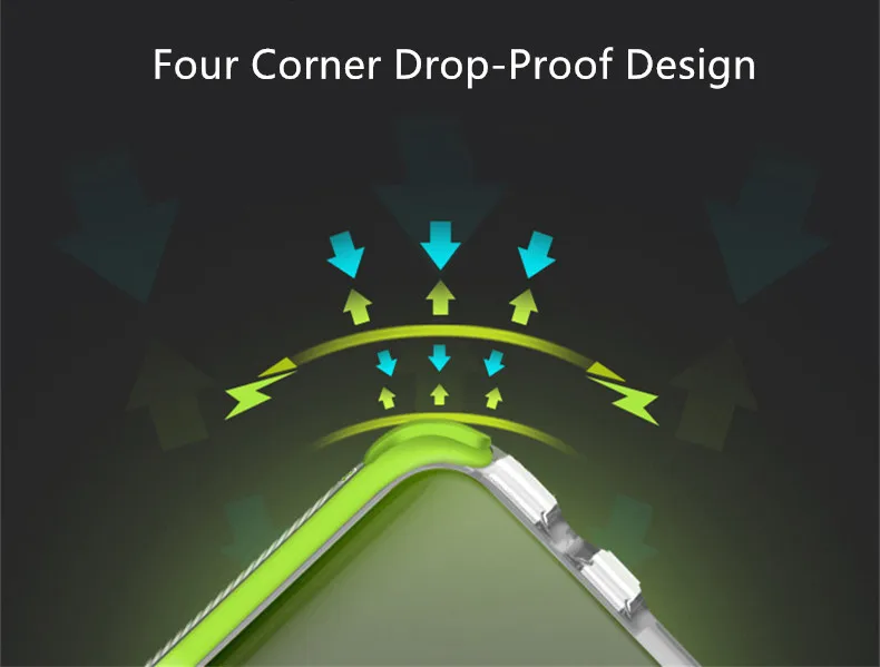 Роскошный противоударный прозрачный защитный чехол для телефона Apple iphone 8 7 6 6S Plus