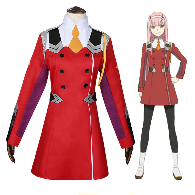 DARLING в Franxx 02 костюмы для косплея платье девочек на Хэллоуин |