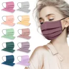 10 шт. одноразовая маска для взрослых Morandi с принтом, 3-слойная маска для лица, однотонная маска для косплея, маска для Хэллоуина