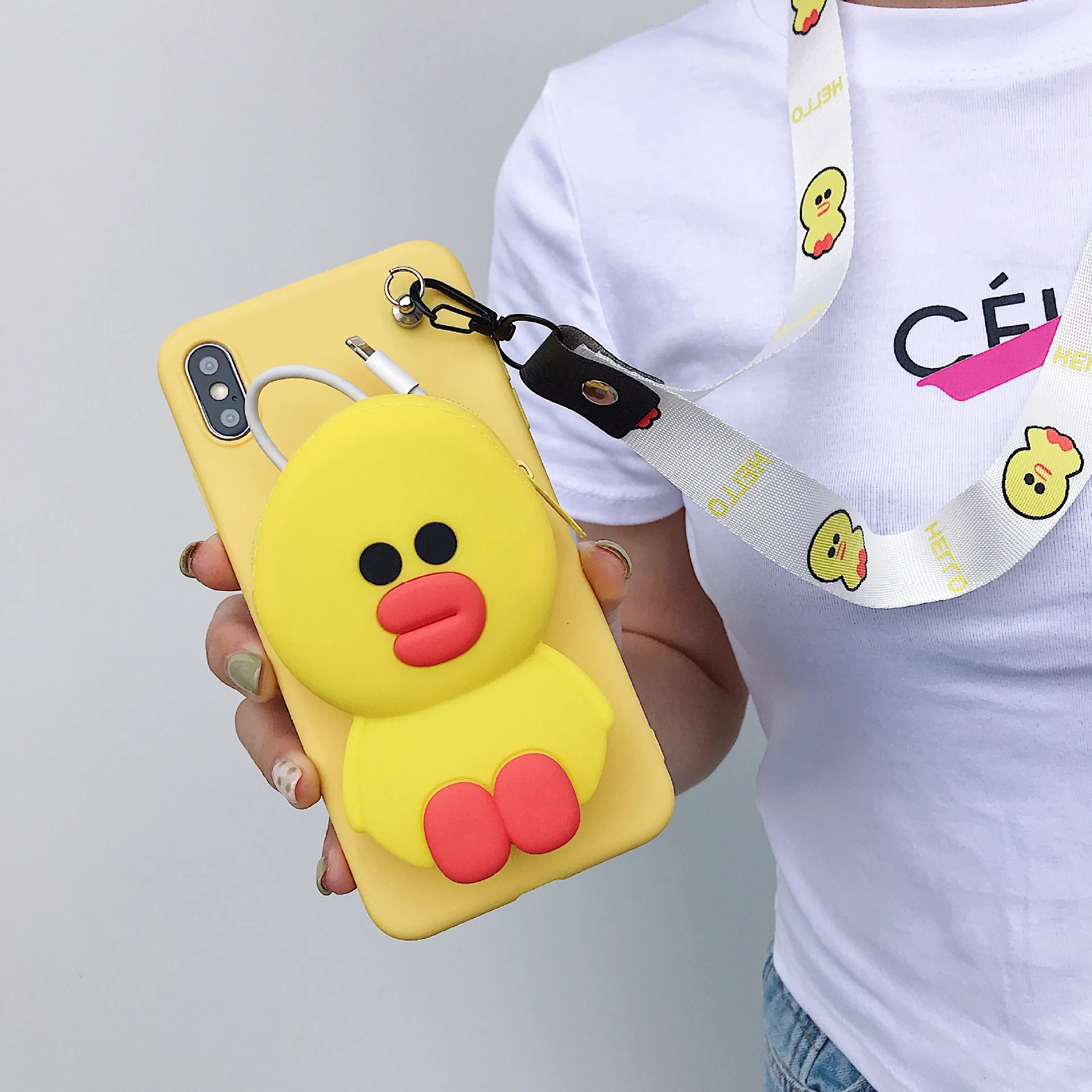 YellowDuck Yellow Милый 3D кошелек дизайн кошка чехол для Motorola Moto G7 power G7+ G6 Play G6+ G6 Plus животные Свинья Мягкий ТПУ чехол - Цвет: YellowDuck Yellow