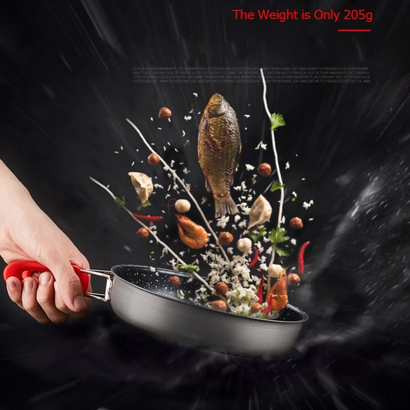 

Camping Pan 7Inch Folding Non-Stick Frying Fry Pan Cookware Frypan for Outdoor Hiking Picnic Backpacking