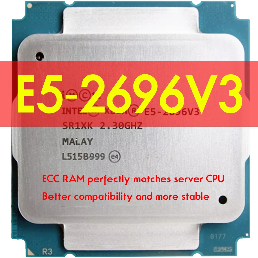 Процессор Intel XEON E5 2696V3 E5 2696 V3, процессор SR1XK 18 ядер 2,3 ГГц, лучше, чем материнская плата LGA 2011-3 CPU HUANANZHI X99 F8