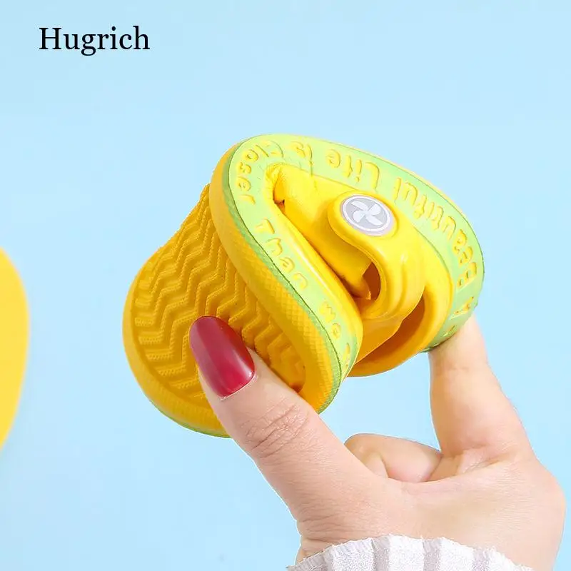 

Slippers for Boy Girl Rainbow Shoes 2021 Summer Toddler Animal Kids Outdoor Baby Slippers Pvc Cartoon Kids Slippers