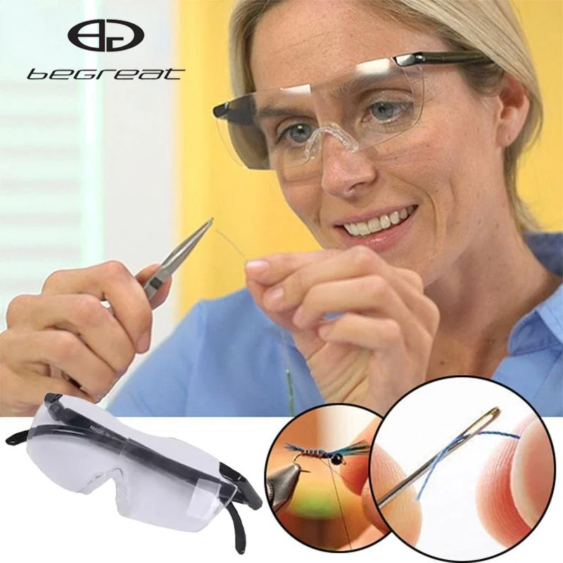 

BEGREAT Glasses Magnifier Magnifying Eyewear Reading Glasses Portable Gift For Parents Presbyopic Magnification Factor 160%