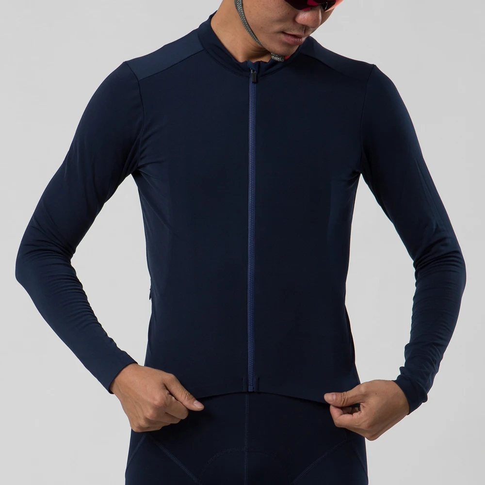 

Fleece Cycling Jersey Long Sleeve Winter Brushing Inner with Seamless Process