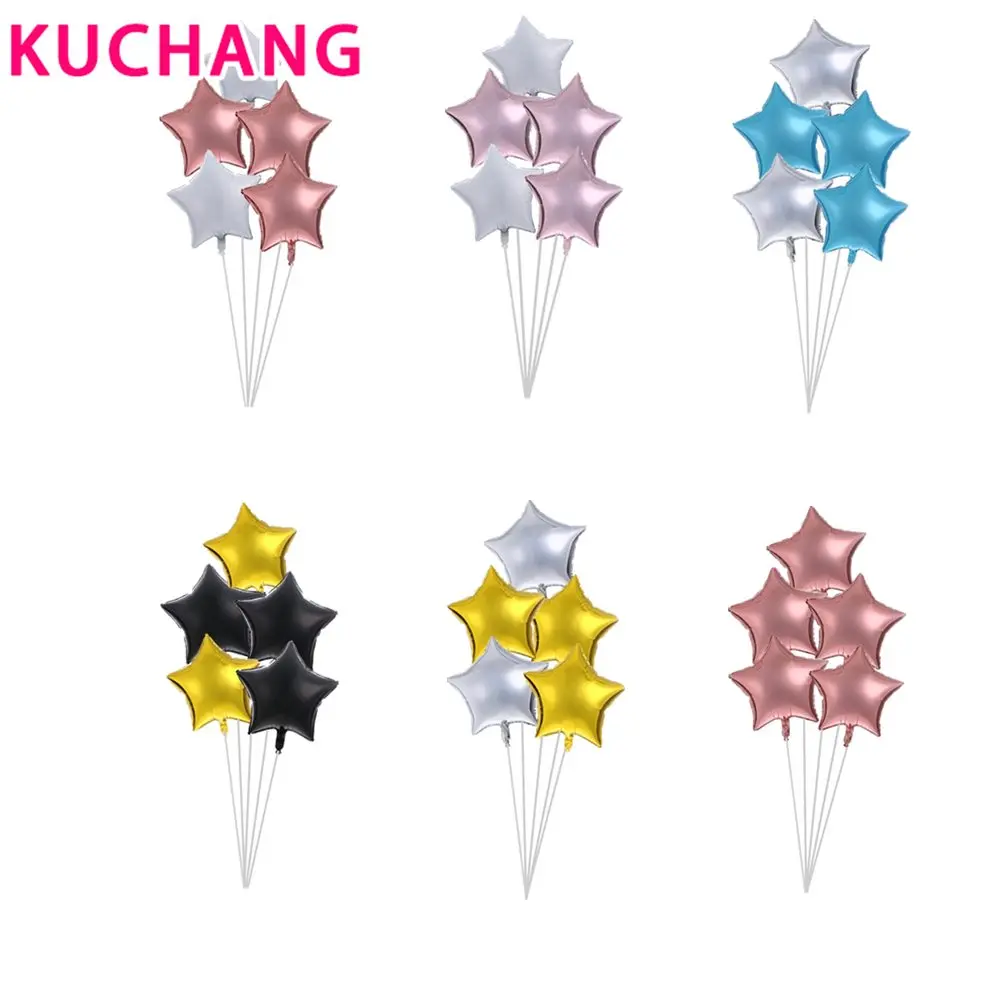 

Шары воздушные фольгированные золотистые/серебристые, 5 шт./компл., 18 дюймов