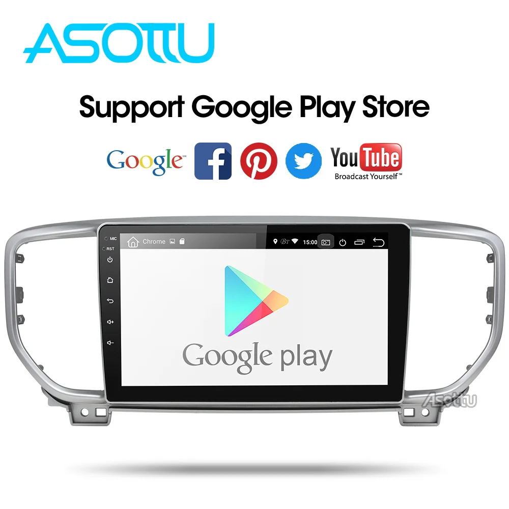 Автомобильный dvd-плеер Asottu ips android 9,0 PX30 для KIA sportage KX5 gps навигация 1 din стерео головное устройство автомобиля стерео