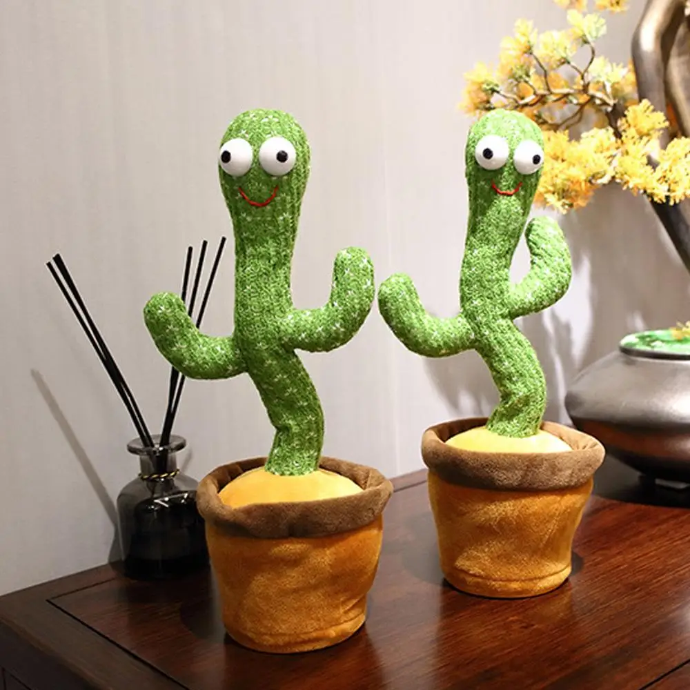 

Funny Plush toys Child Electron Stuffed Cactus Plush Doll Soft Singing Dancing Cactus Kid Birthday gift christmas gift