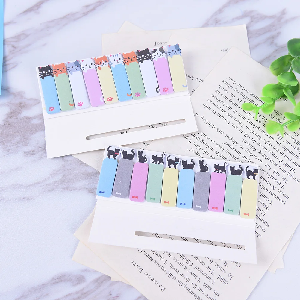 

Notice Message Stickers Cute Sticky Notes DIY Cat Heart Memo Pads Kawaii Korean Stickers Sticky Note