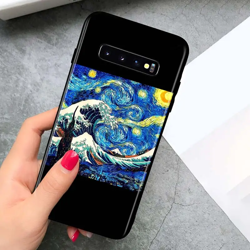 

Van Gogh Oil Art for Samsung Galaxy S21 Ultra Plus Note 20 10 9 8 S10 S9 S8 S7 S6 Edge Plus Black Phone Case