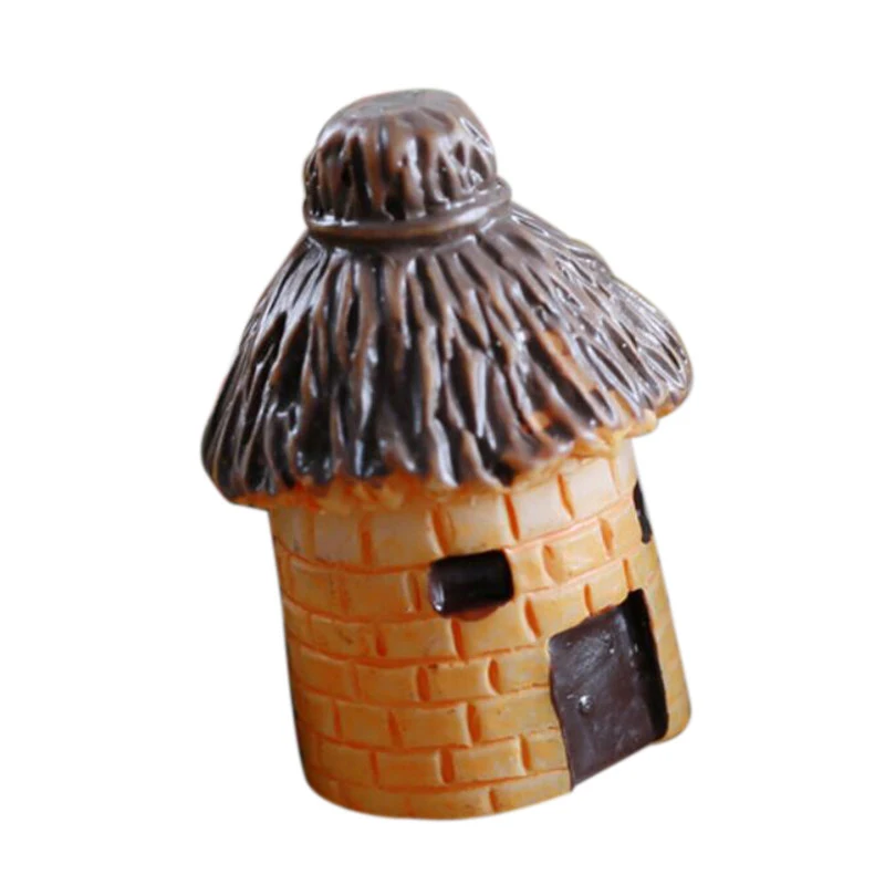 Смола украшение для дома сада и DIY Мини Ремесло пейзаж с коттеджем Живопись