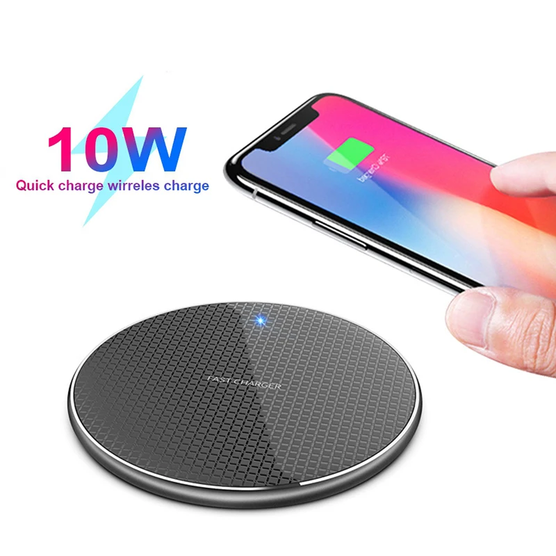 

10W Qi Wireless Charger For iPhone 11 Pro Max X XS Fast Charging Pad For Samsung Galaxy S10 S9 Xiaomi USB Wireless Charge Dock