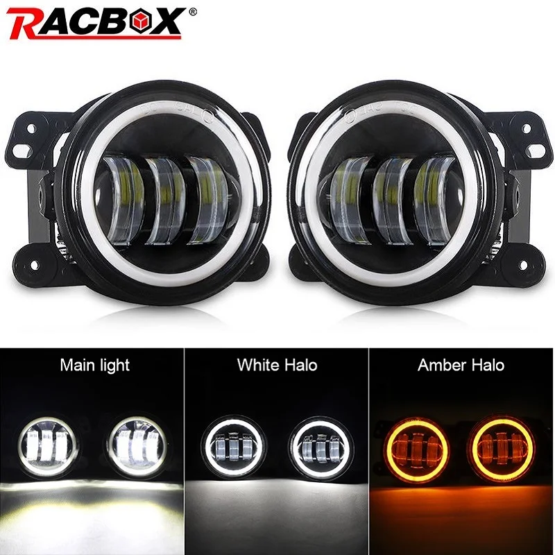 Комплект из 2 предметов 4 дюйма круглые светодиодные противотуманные фары 30 Вт