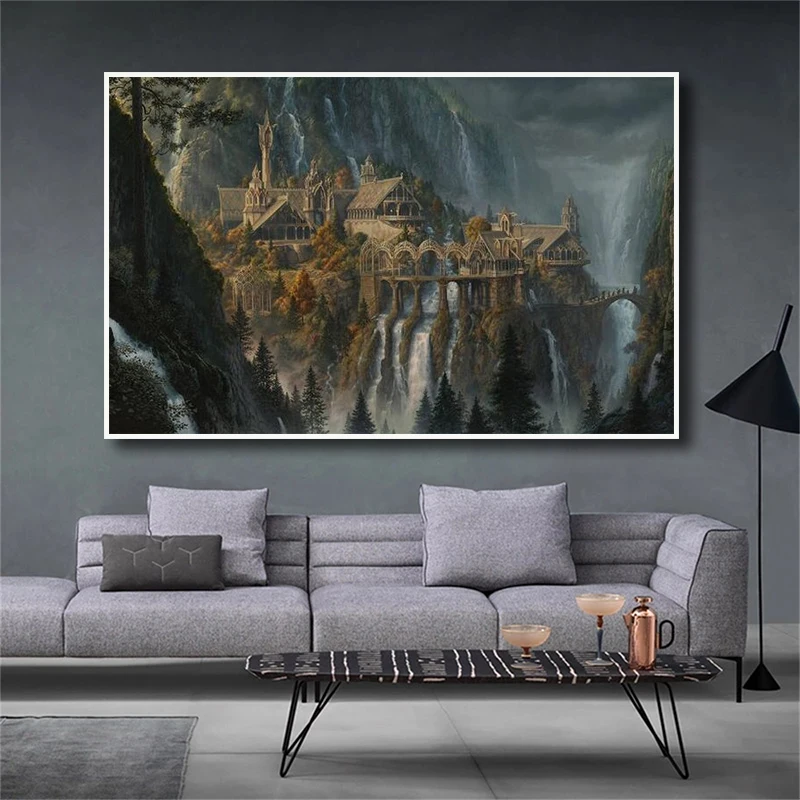 

Movie Landscape Poster and Printed Painting In Canvas Wall Art Film Picture Home Decoration Design Canvas Painting