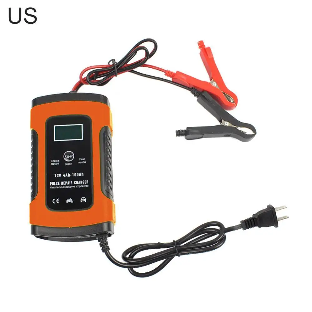 

70% Hot Sales!! 12V 6A Pulse Repair Smart LCD Charger for Auto Car Motorcycle Lead Acid Battery