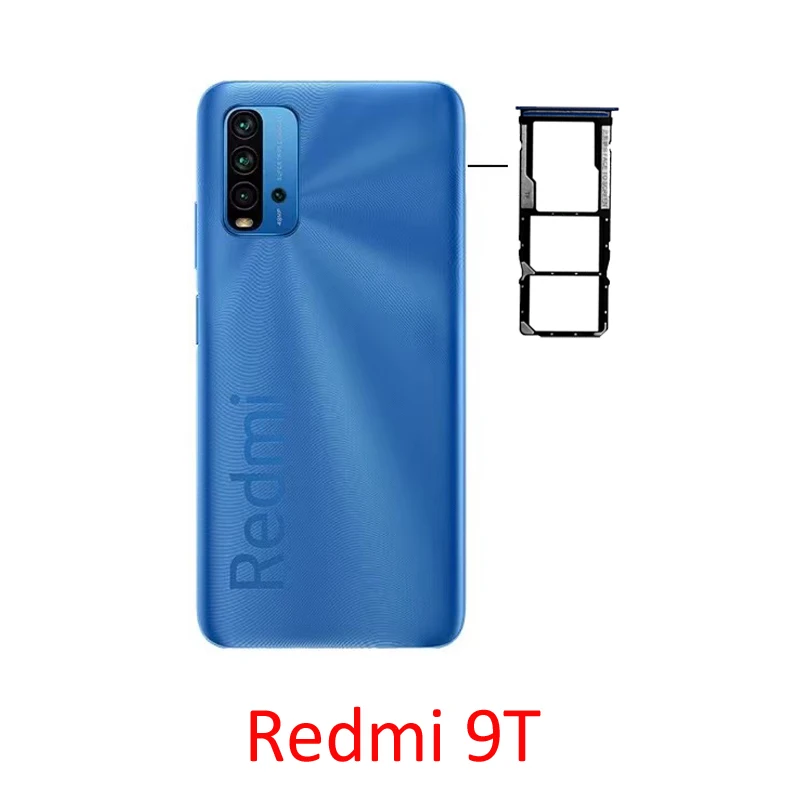Слот для SIM-карты Xiaomi Redmi 9T оригинальный телефон новый чип Micro SD адаптер держатель