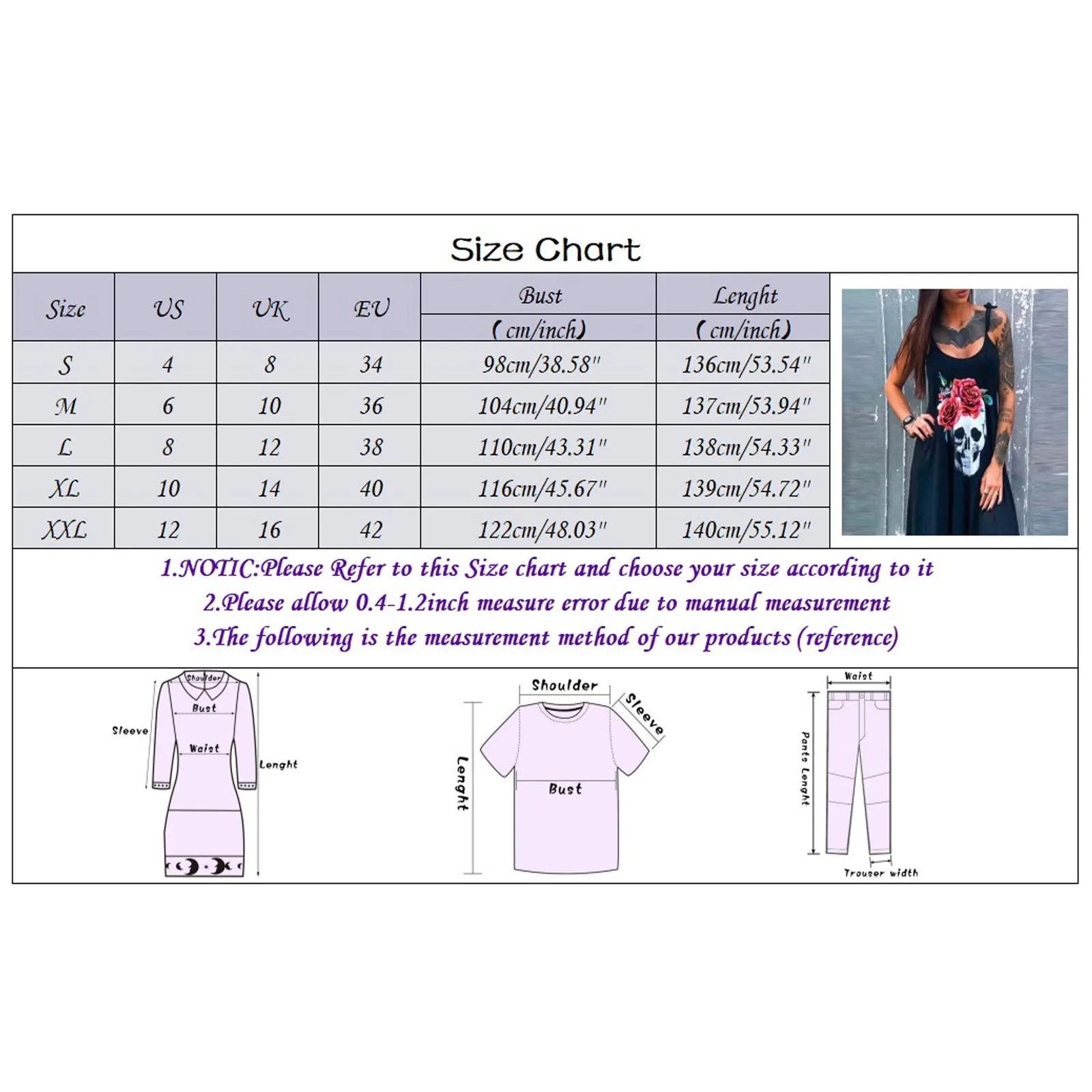 

Summer Women Dresses Punk Flower Skull Print Casual Loose Lace Up Neck Sleeveless Streetwear Female Vestidos Sundress Beach