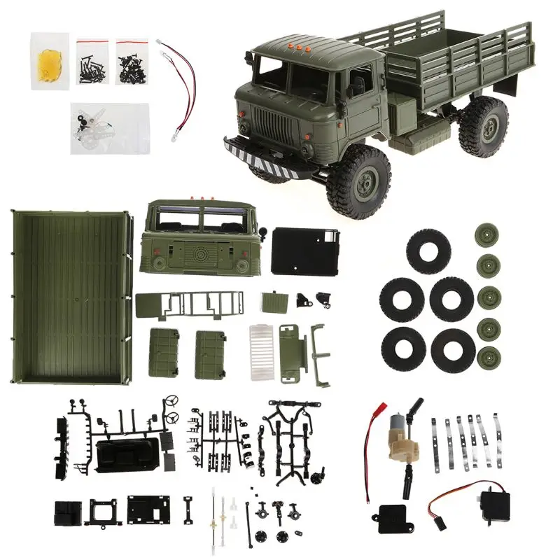 WPL B - 24 1:16 2 4G мини-внедорожник на радиоуправлении военный грузовик DIY сборные