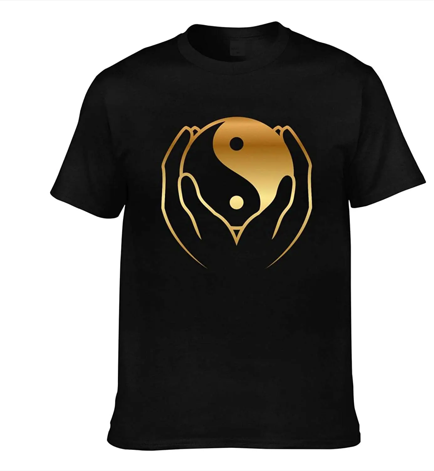 

Ying Yang Symbol Mens 3D Printing Daily Comfortable Short Sleeve T-Shirt Hoodie