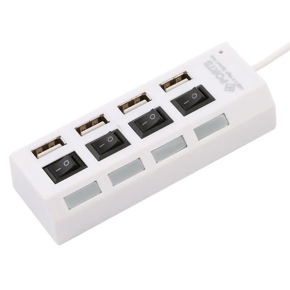 4 портовый Micro usb хаб 2 0 USB высокоскоростной разветвитель 480 Мбит/с концентратор