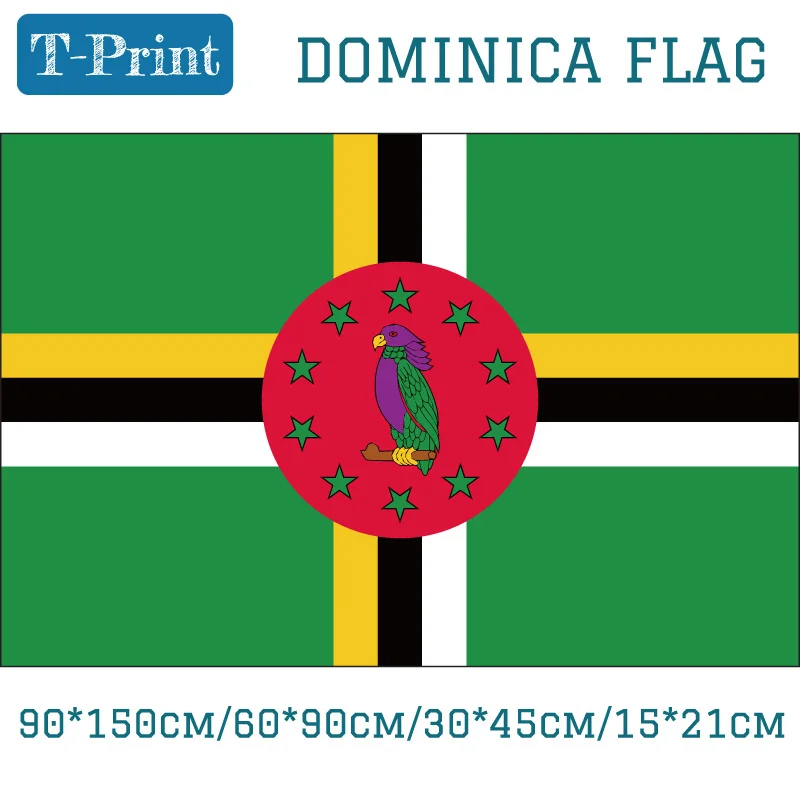 Флаг Dominica 90*150 см/60*90 см/30*45 см/15*21 см 3x5FT Летающий флаг Олимпийские игры офис|Флаги
