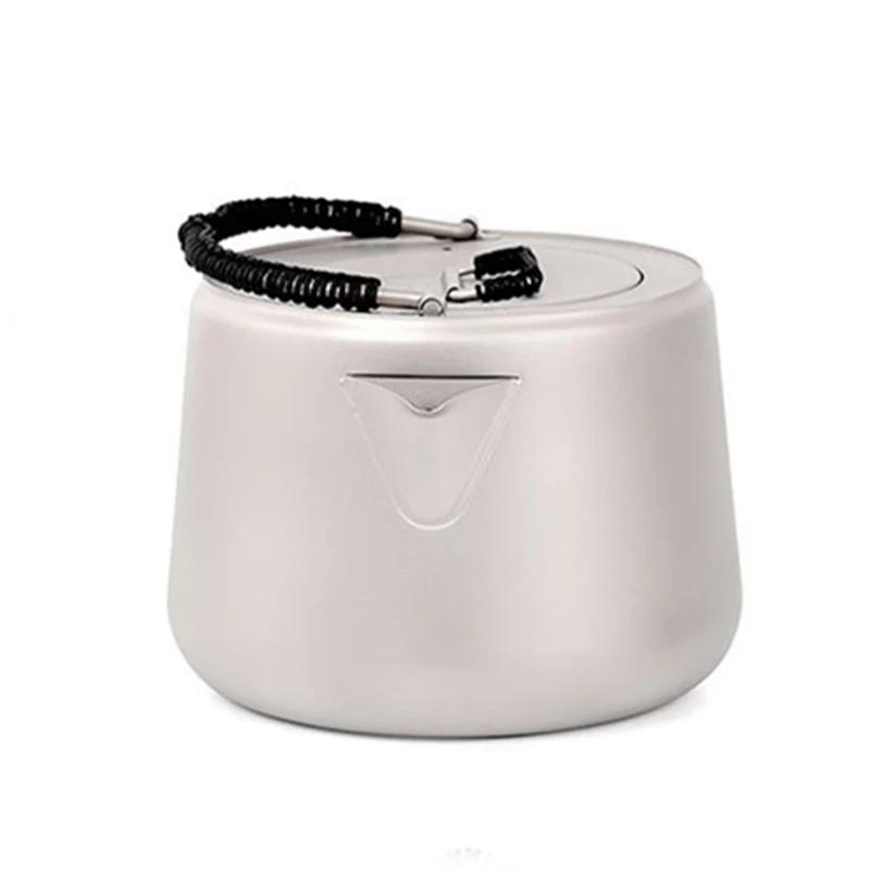 저렴한 티타늄 주전자 초경량 야외 캠핑 주전자 피크닉 물 주전자 커피 주전자 1.4L 티타늄 Ta9001 Dropshipping