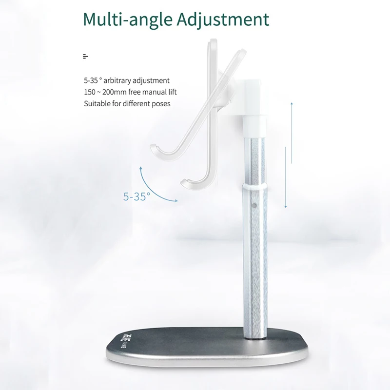 

Adjustable Metal Mobile Phone Stand Universal for iPad iPhone Samsung Xiaomi Flexible Tablet Table Desktop Electronics Holder