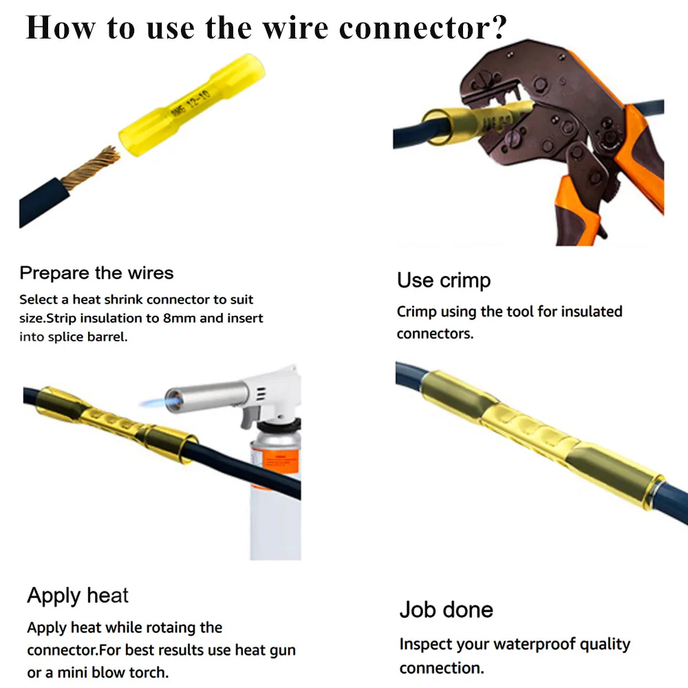 12 10AWG 4 0 6 мм² материал HDPE водонепроницаемые соединители для электрических