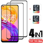 4 в 1 для OPPO Realme 8 7 6 Pro закаленное стекло C11 C12 C15 защита для объектива камеры Защитная пленка для экрана Realme8 5  6s C20 X7 Pro 2021