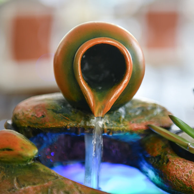 Креативный комнатный микроландшафтный водяной фонтан 220 В настольный