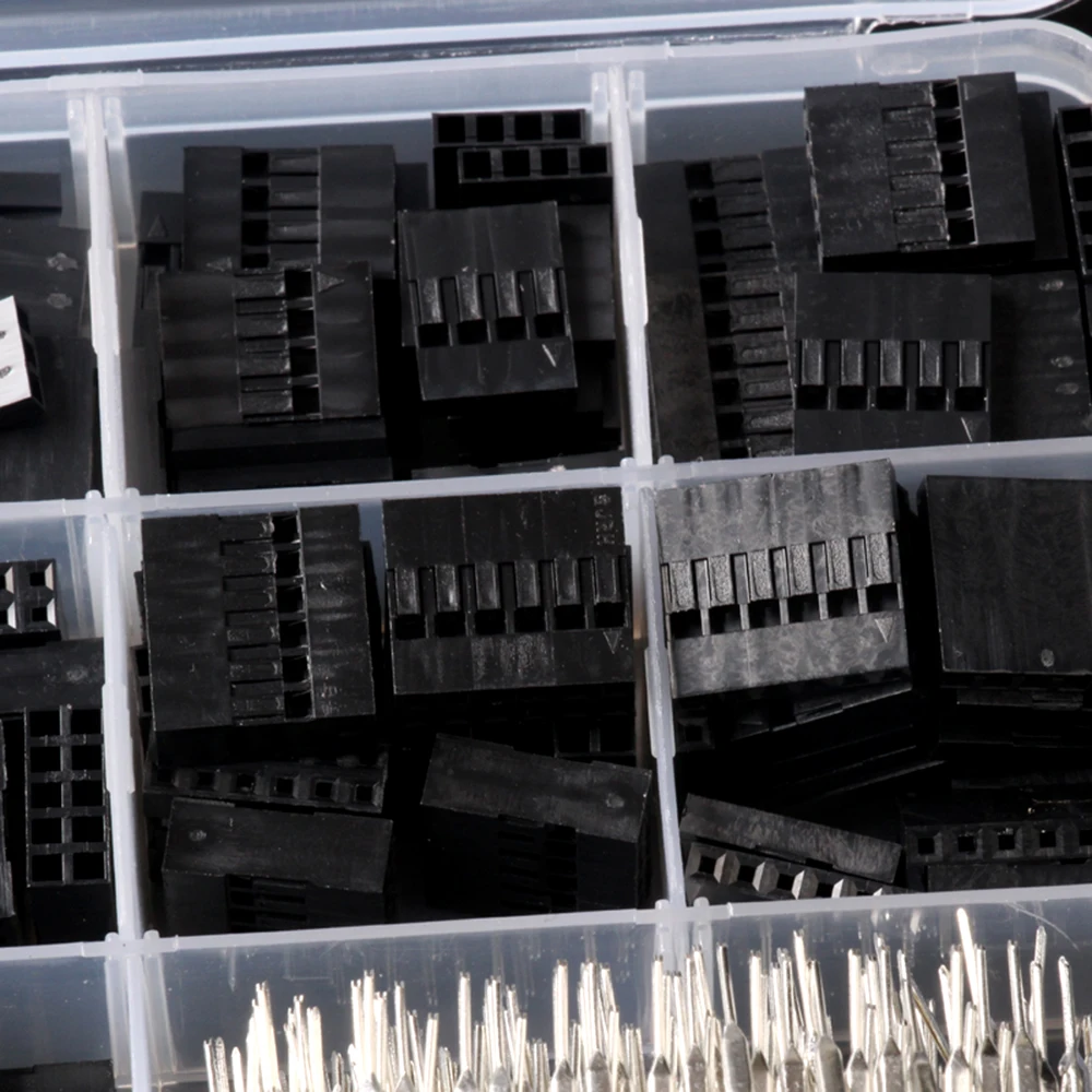 

Total 620PCS/Box Electrical 2.54mm Pin Wire Terminal Connectors with Storage Box Portable
