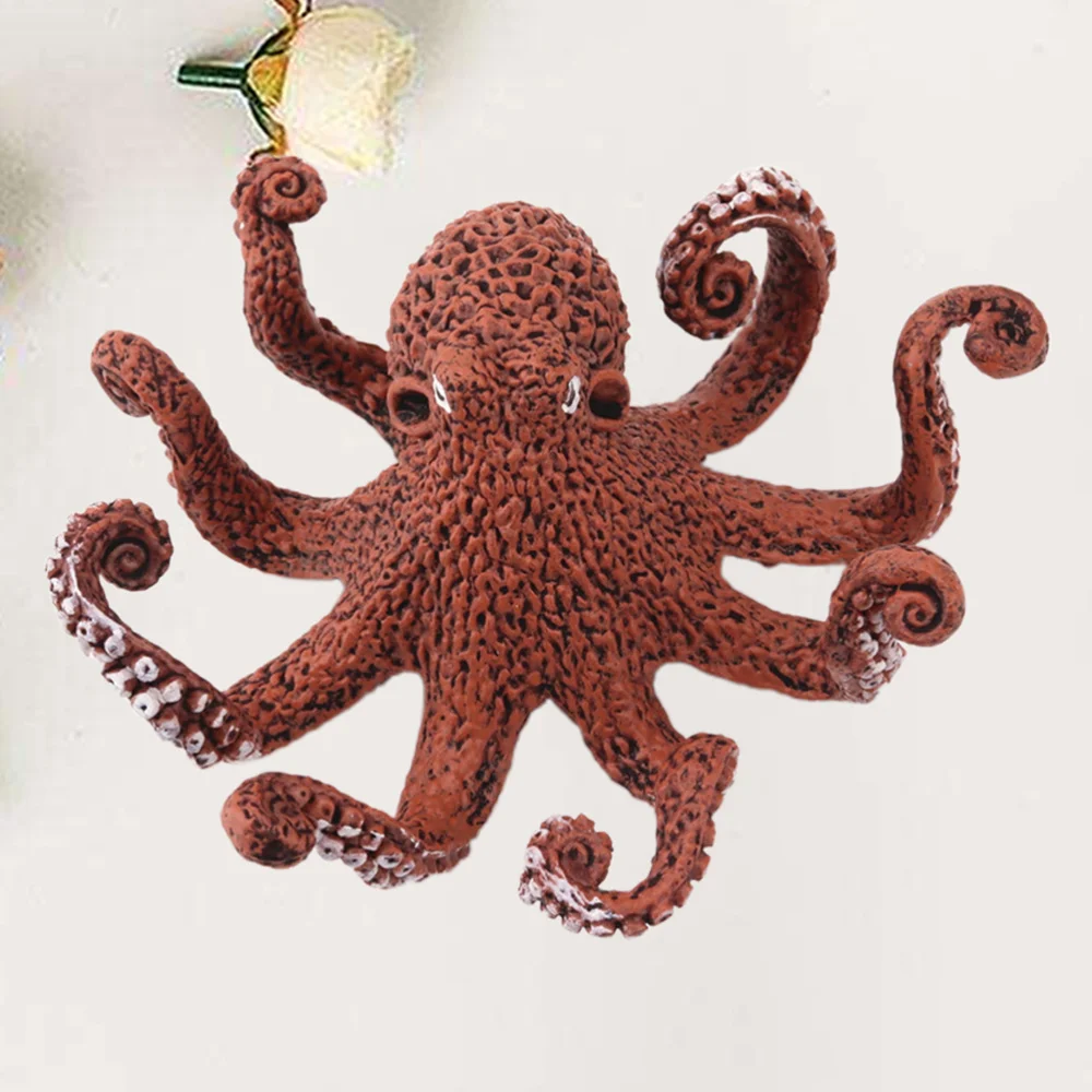 

1PC Static Octopus Model PVC Marine Organism Model Statue for Kids Children