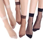 Летние бамбуковые женские короткие носки 10 пар, женские носки, тонкие прозрачные шелковые носки с кристаллами, черные носки до щиколотки для девушек, новинка, оптовая продажа