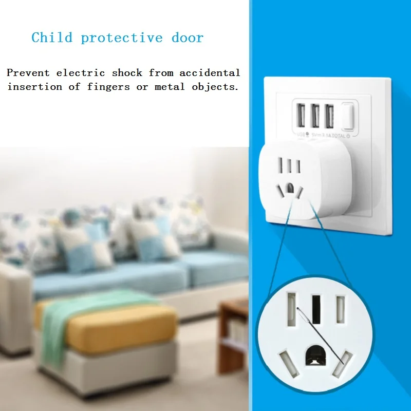 UK Plug Travel adapter Power Portable multi-functional AU CN socket International Adaptor | Электроника