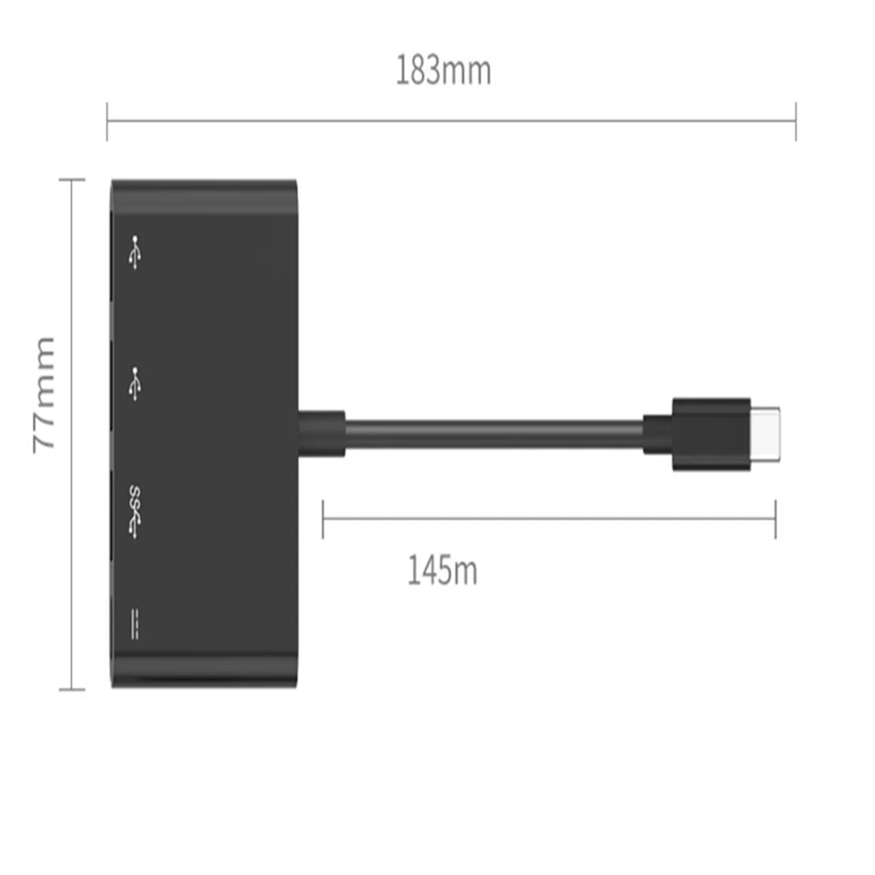 Док-станция usb c до 3 портов концентратор с зарядка PD type-c 3,1 USB сплиттер компьютерный хаб 3,0 многопортовый usb-адаптер для huawei Mac