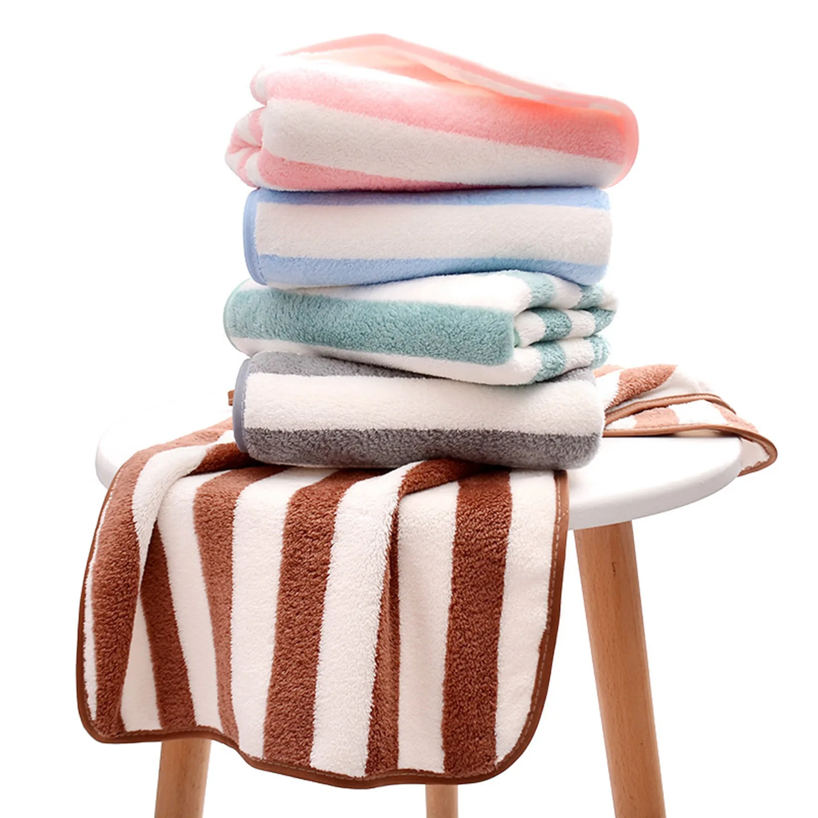 

2-Piece Bath Towel Towel Set High-Density Coral Fleece Towel Bath Towel Two-In-One Set Soft Absorbent Quick Dry полотенце банное
