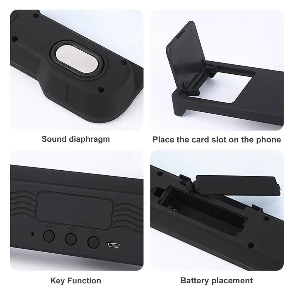 

14 inch Phone Screen Amplifier 6D Video Magnifier Stand Bracket With Speakers Foldable HD Desk Holder Smartphone Accessories