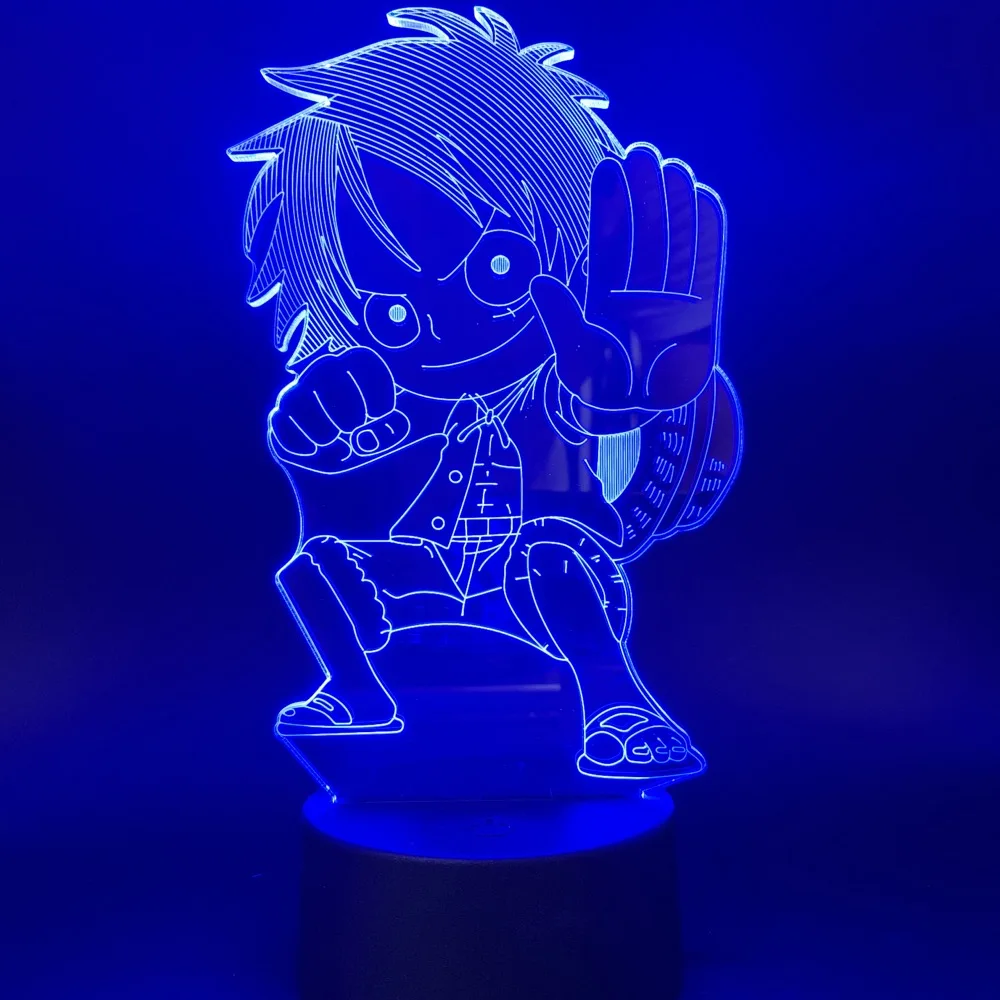 Ночник светодиодный для детей 3D лампа визуальный свет эффексветильник сенсорный