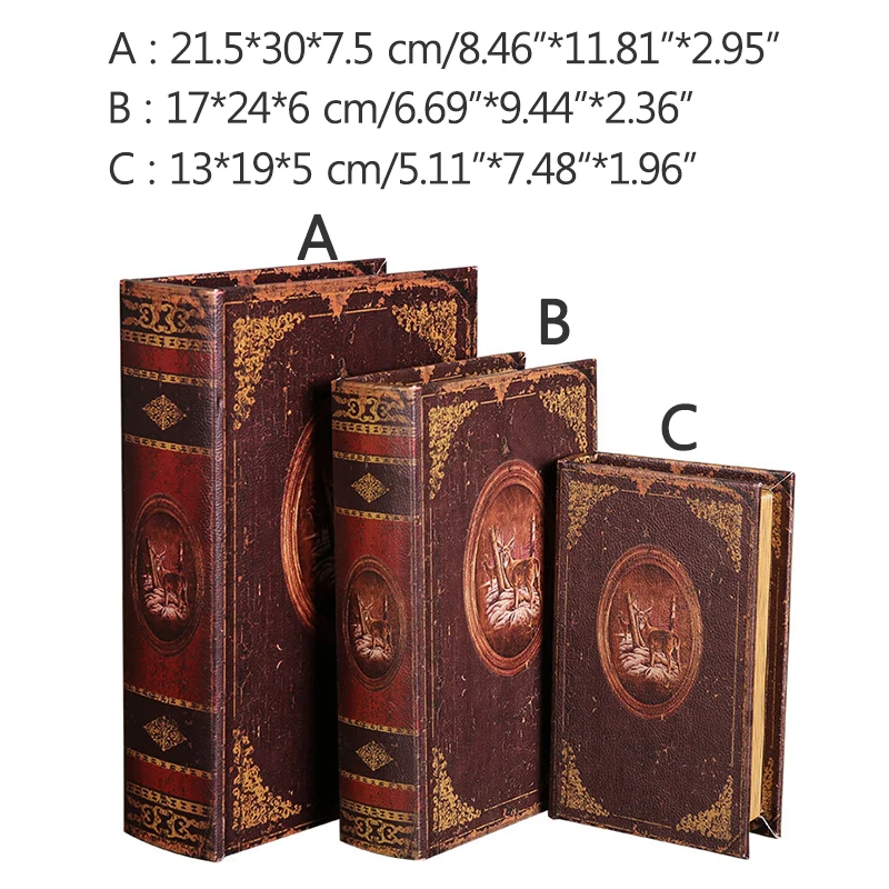 Офисная Ретро оригинальная книжка для хранения модель ремесла реквизит