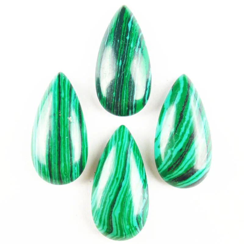 

Кабошон каплевидный из Малахита, 24,8 г, 8 шт., 30x15 мм, 350-JM
