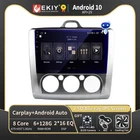Автомагнитола EKIY, мультимедийный видеоплеер с восьмиядерным процессором, для Ford Focus 2 Mk2 2004-2011, DSP, Android 9,0, 36EQ, DSP, Wi-Fi, 360, камера с изображением птичьего полета