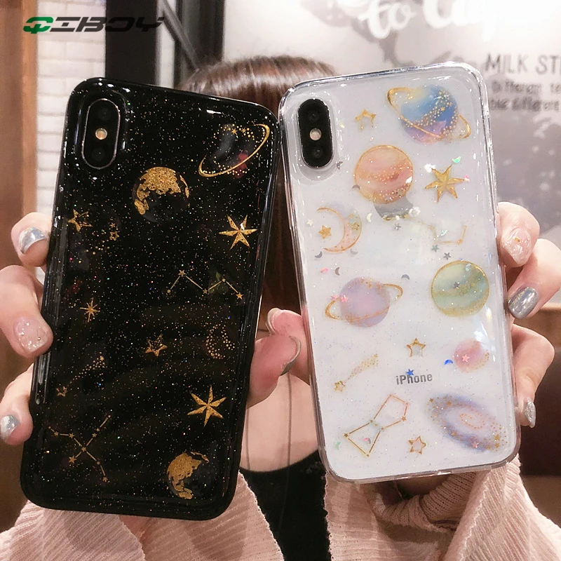 Роскошный модный блестящий чехол для iphone X XR XS MAX 6 6S 7 8 Plus мягкий силиконовый со