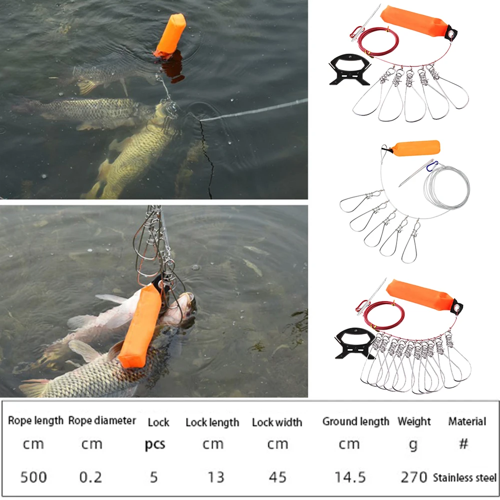 

Practical Fish Lock Tool Live Fish Device Fish Lock Buckle Through Fish Device Luya Pliers Stainless